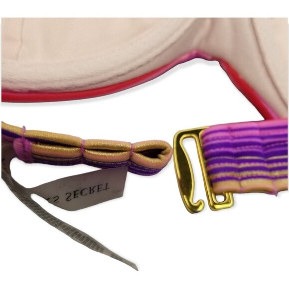 Victoria's Secret Size 36C Knockout Bandeau Swim Top Striped  Convertible - Picture 10 of 10